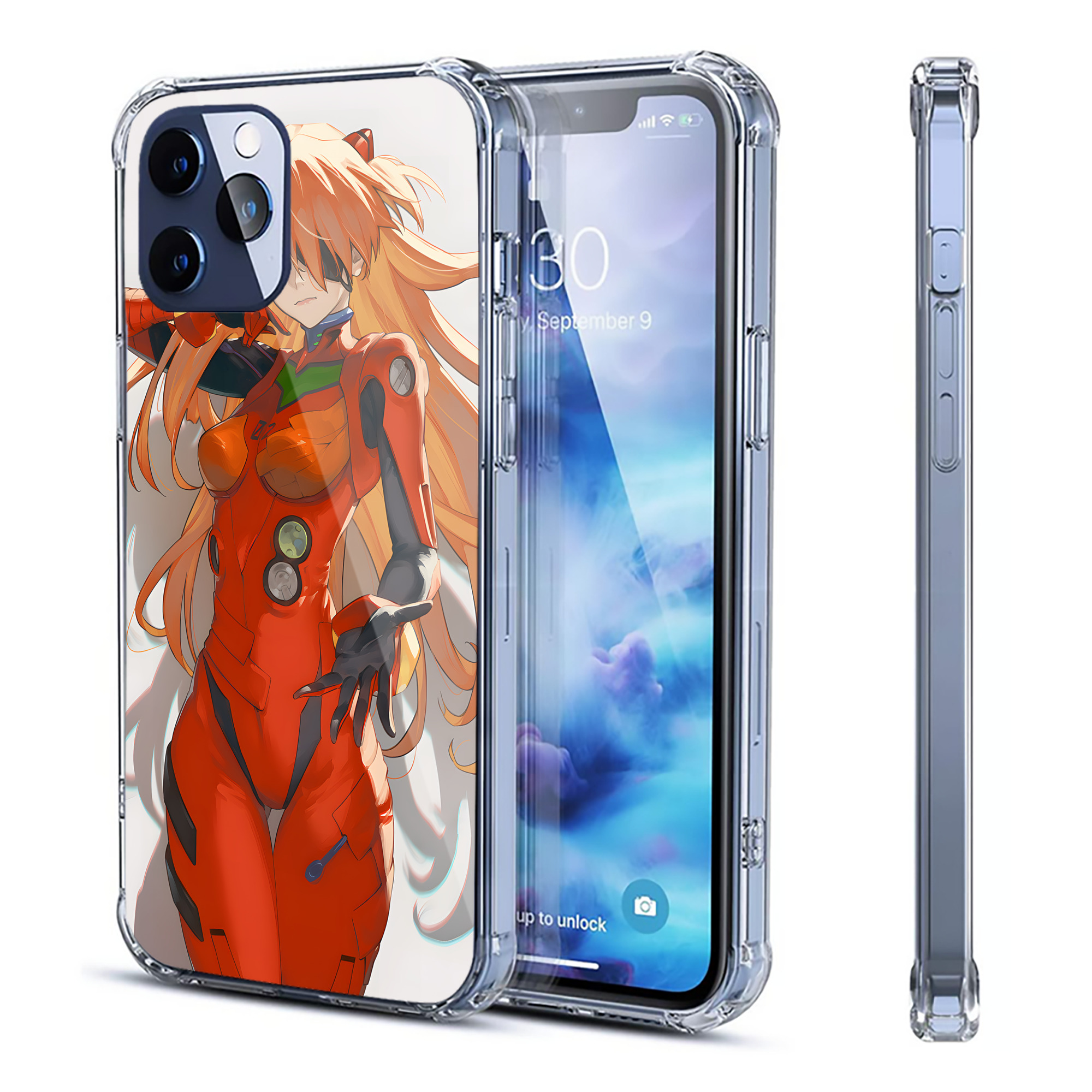 （画像用） EVA 新世紀エヴァンゲリオン 【iPhone 12シリーズ対応】透明スマホケース（クリアソフトケース）